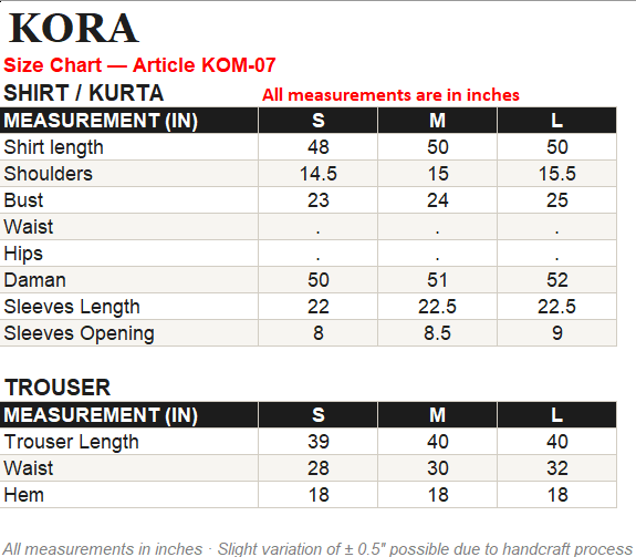 Size Guide