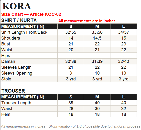 Size Guide