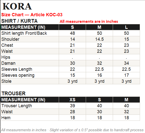 Size Guide